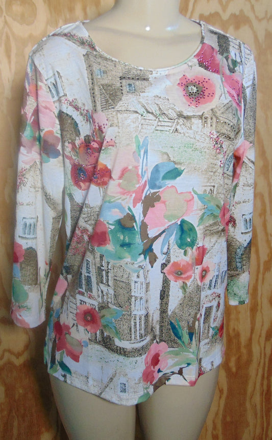 floral blouse