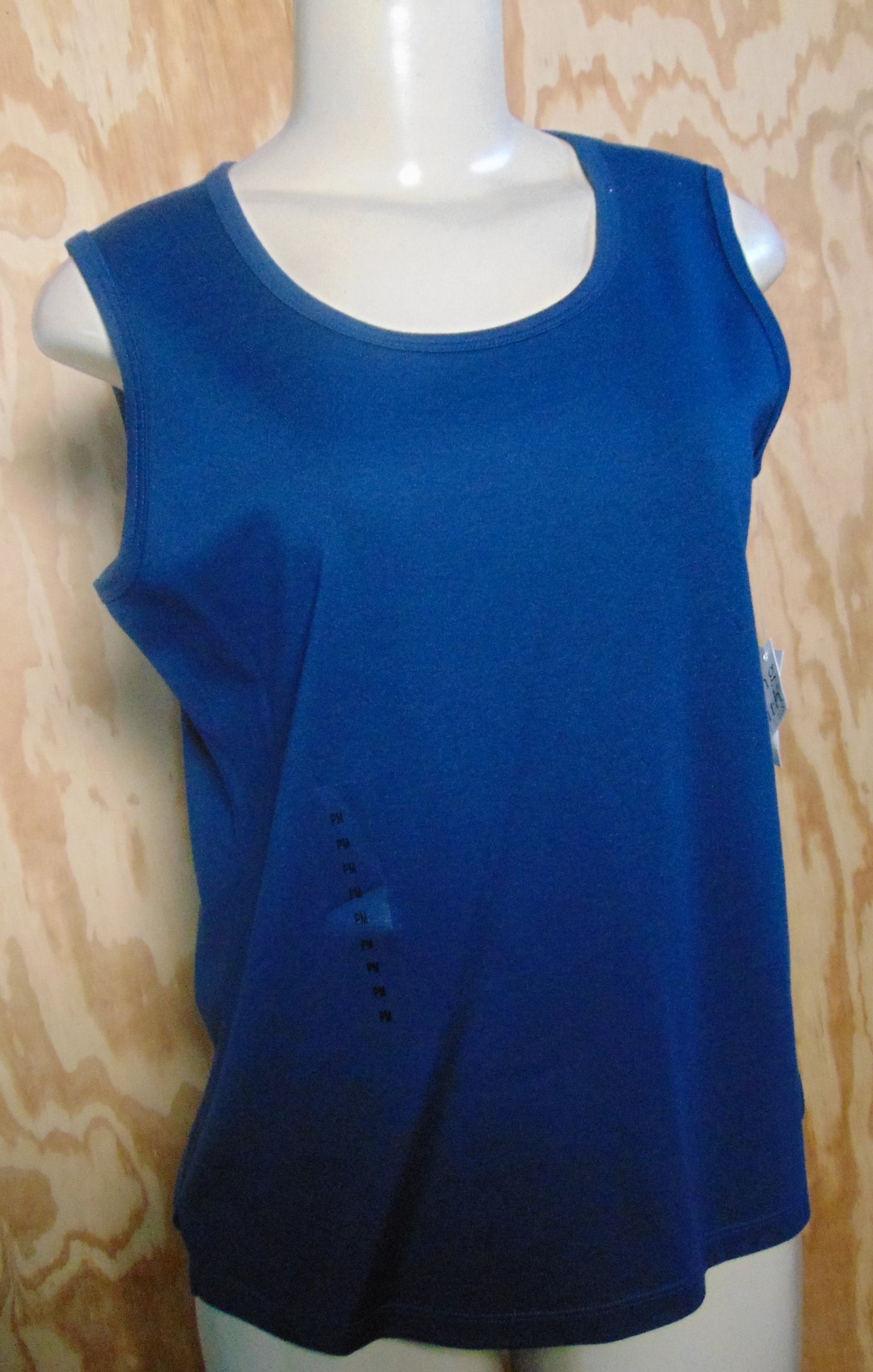 Hasting & Smith Petites Blue Sleeveless Tank Size PM