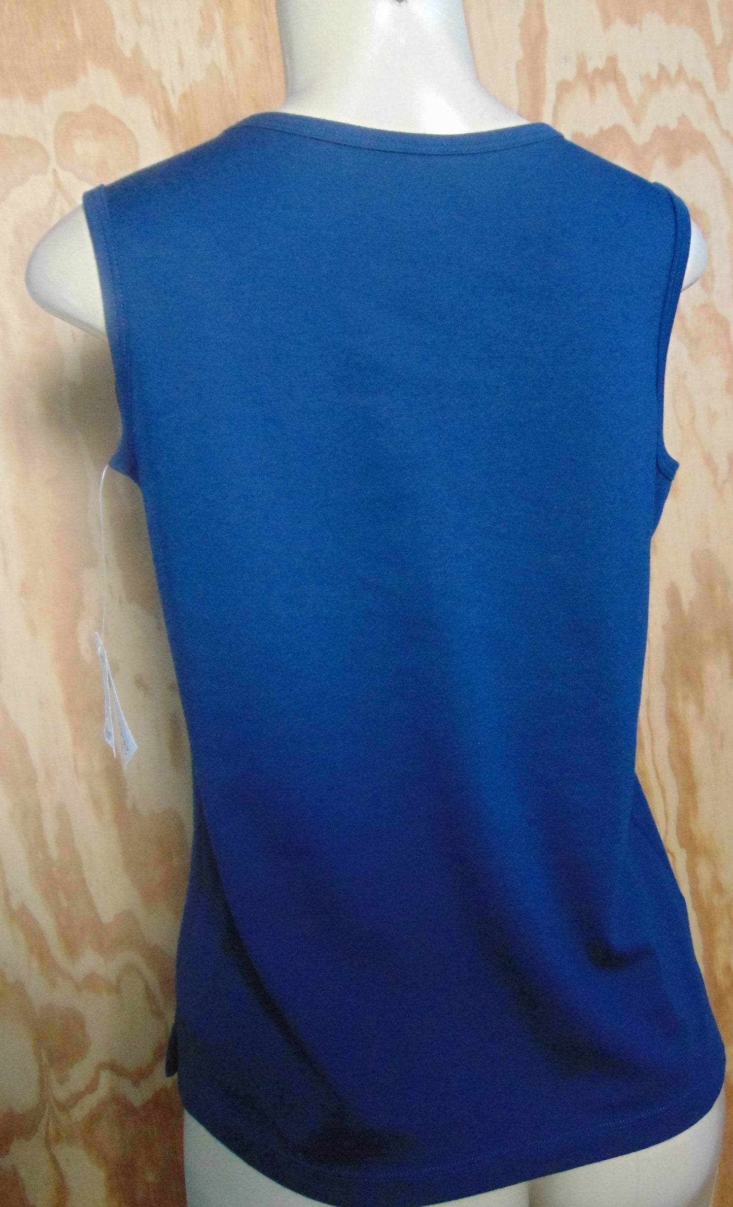 Hasting & Smith Petites Blue Sleeveless Tank Size PM