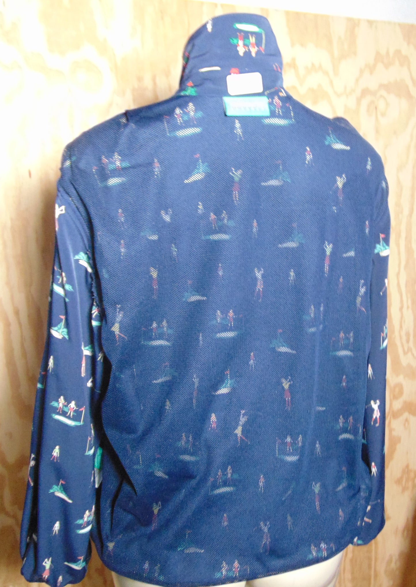 blue blouse print