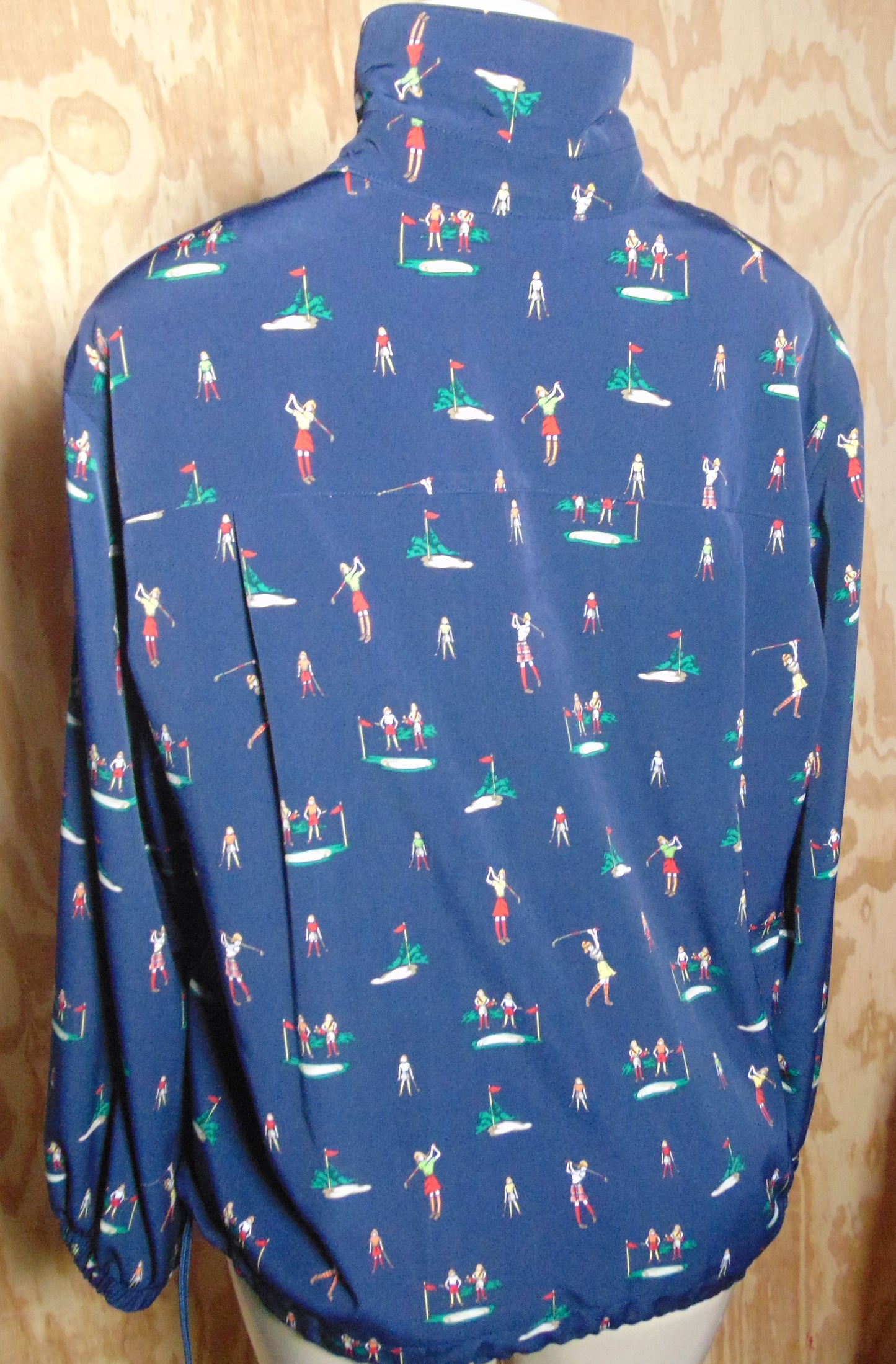 blue blouse print