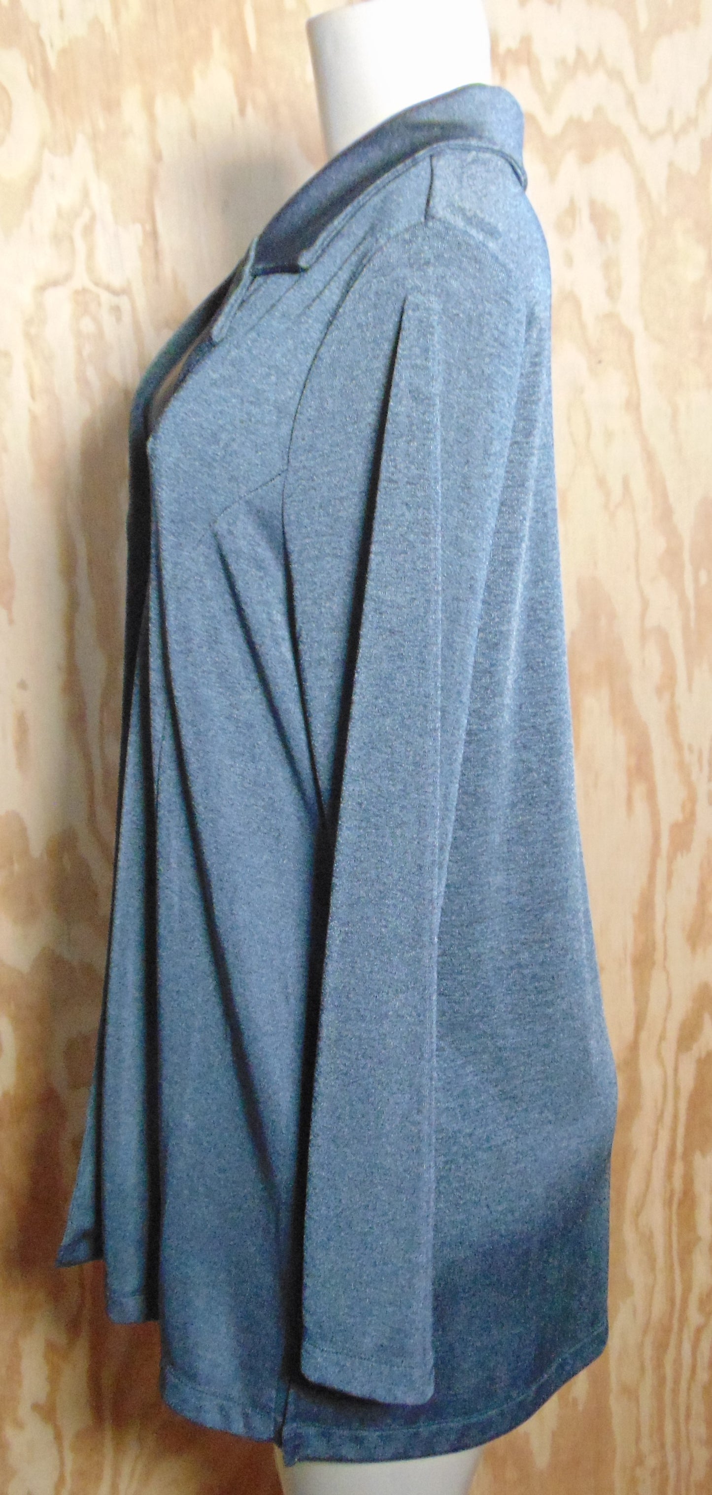 Laura Ashley Petite Gray Long Tunic Size PL