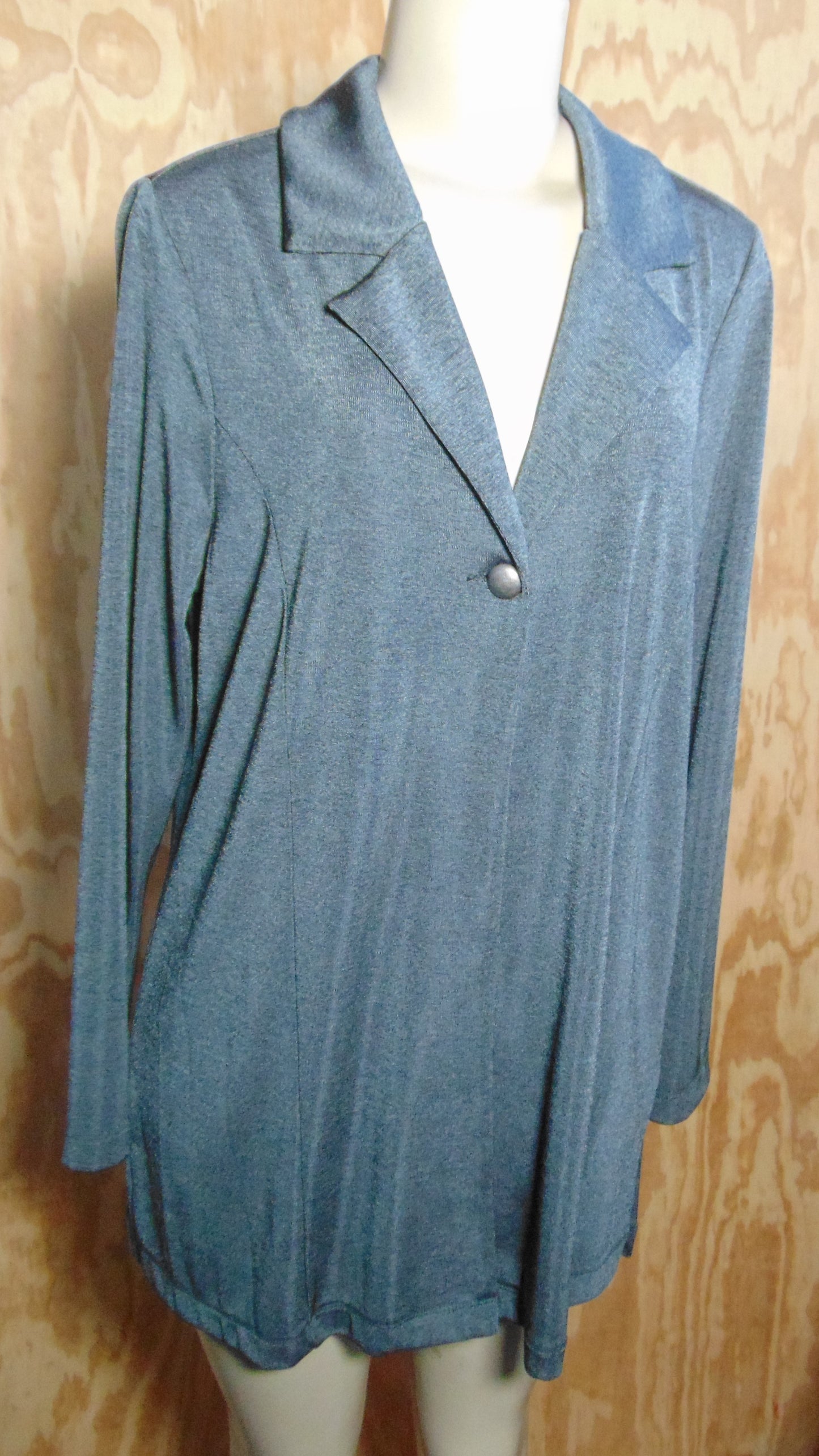 Laura Ashley Petite Gray Long Tunic Size PL