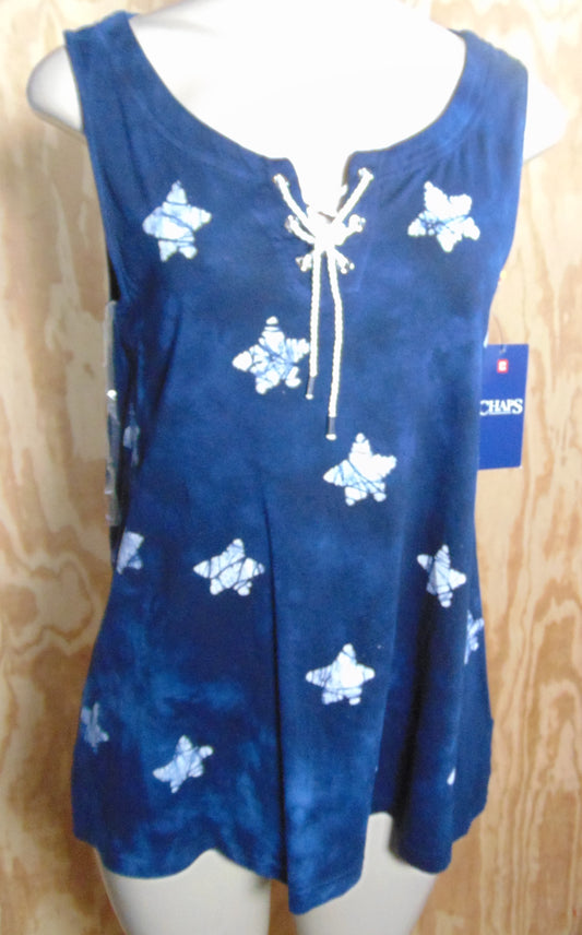 star blue blouse