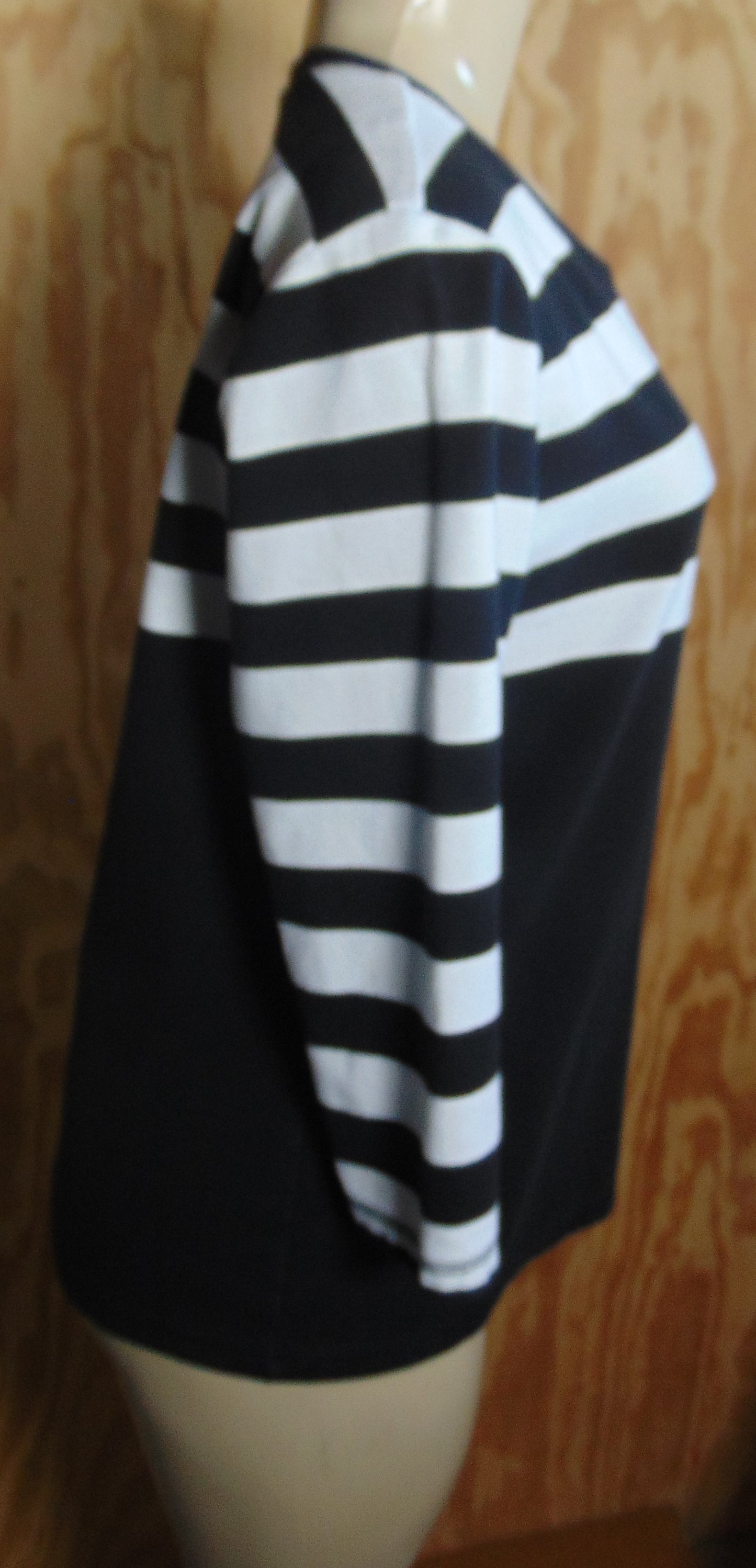 black and white strips blouse