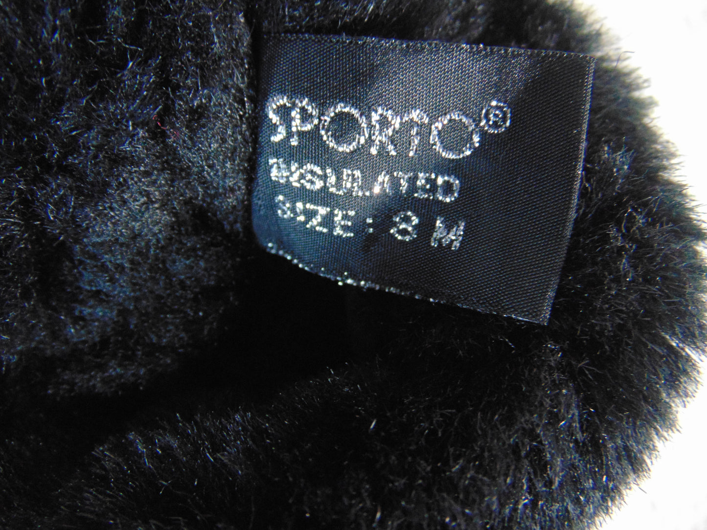 Sporto Womens Short Black Boots Faux Fur Lined Size 8M