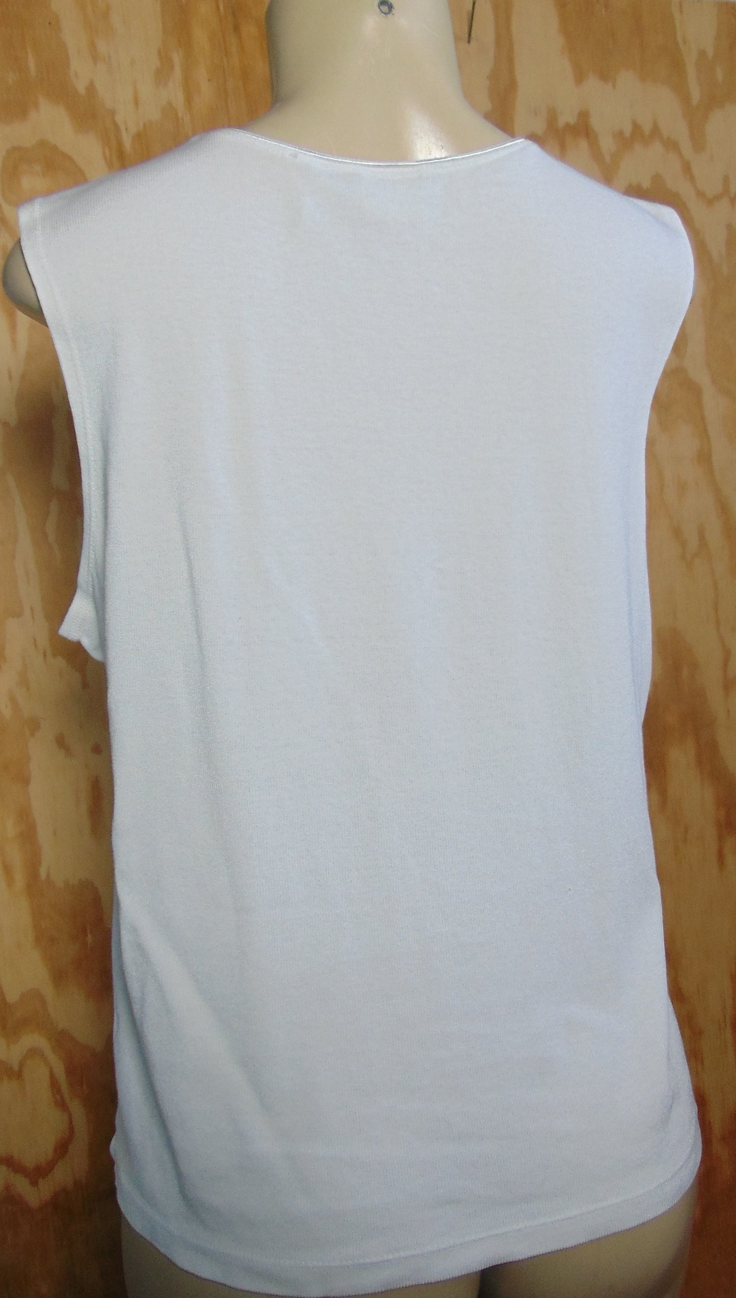 Merona White Sleeveless Tank Womens Large