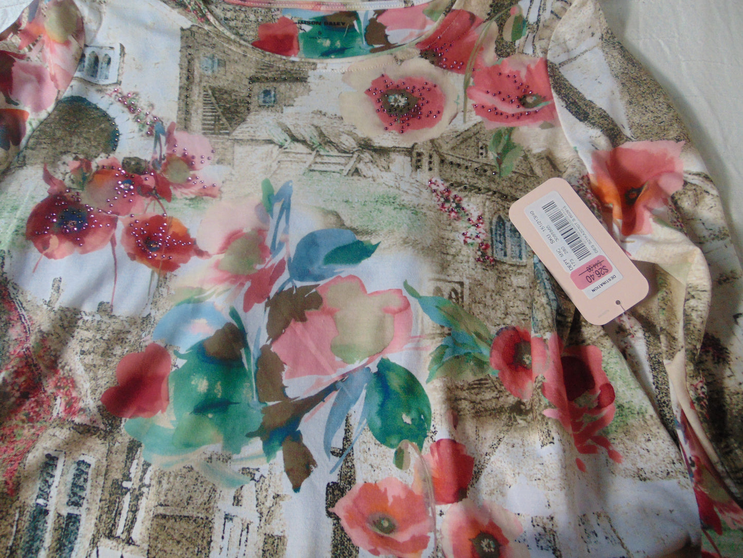 Allison Daley Womens Floral  Tank Small