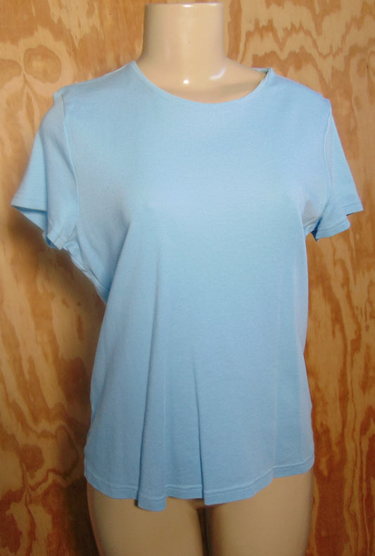 Croft & Barrow Women Blue T-Shirt Medium