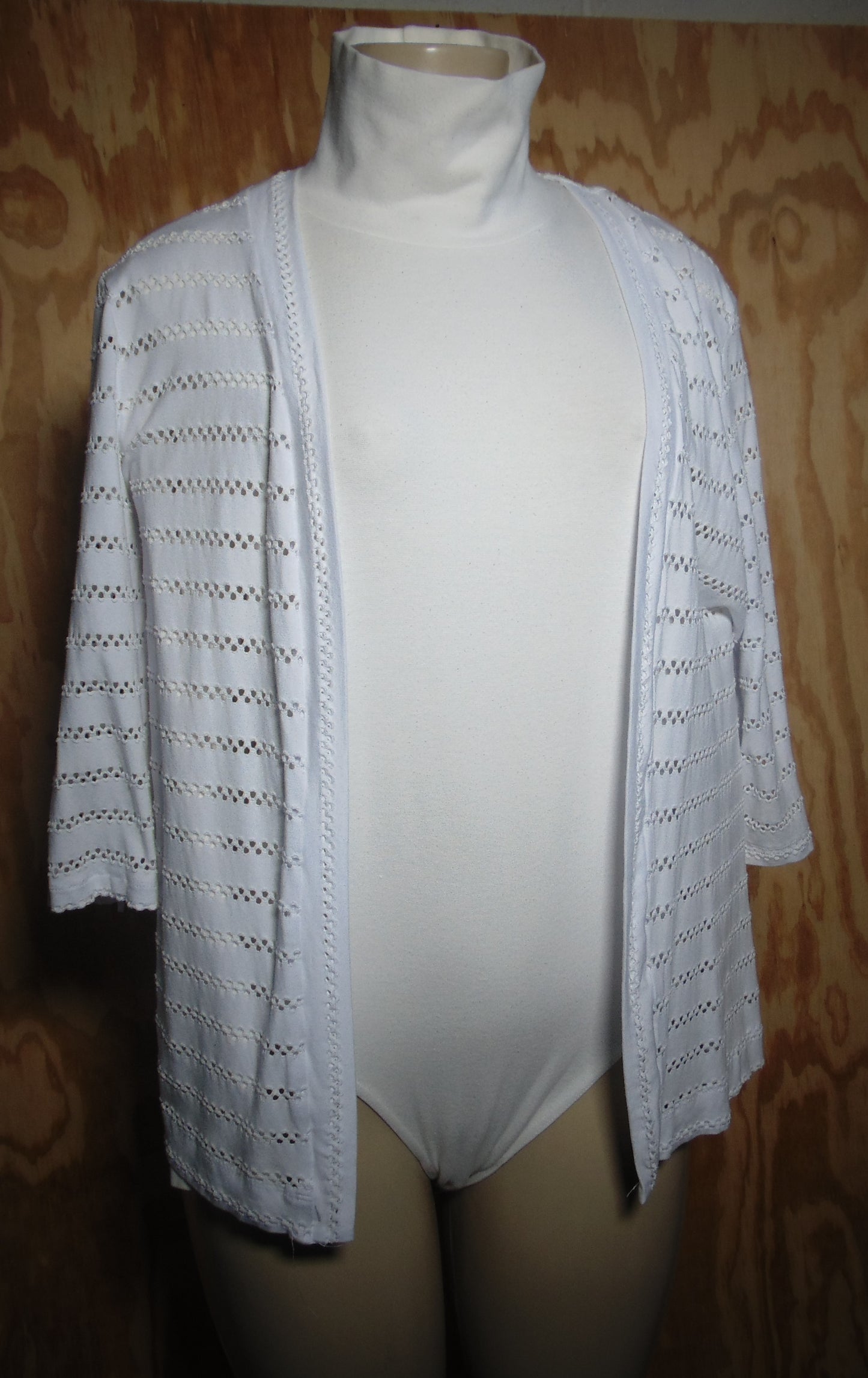 Premise White  Womens Open Front Cardigan Small