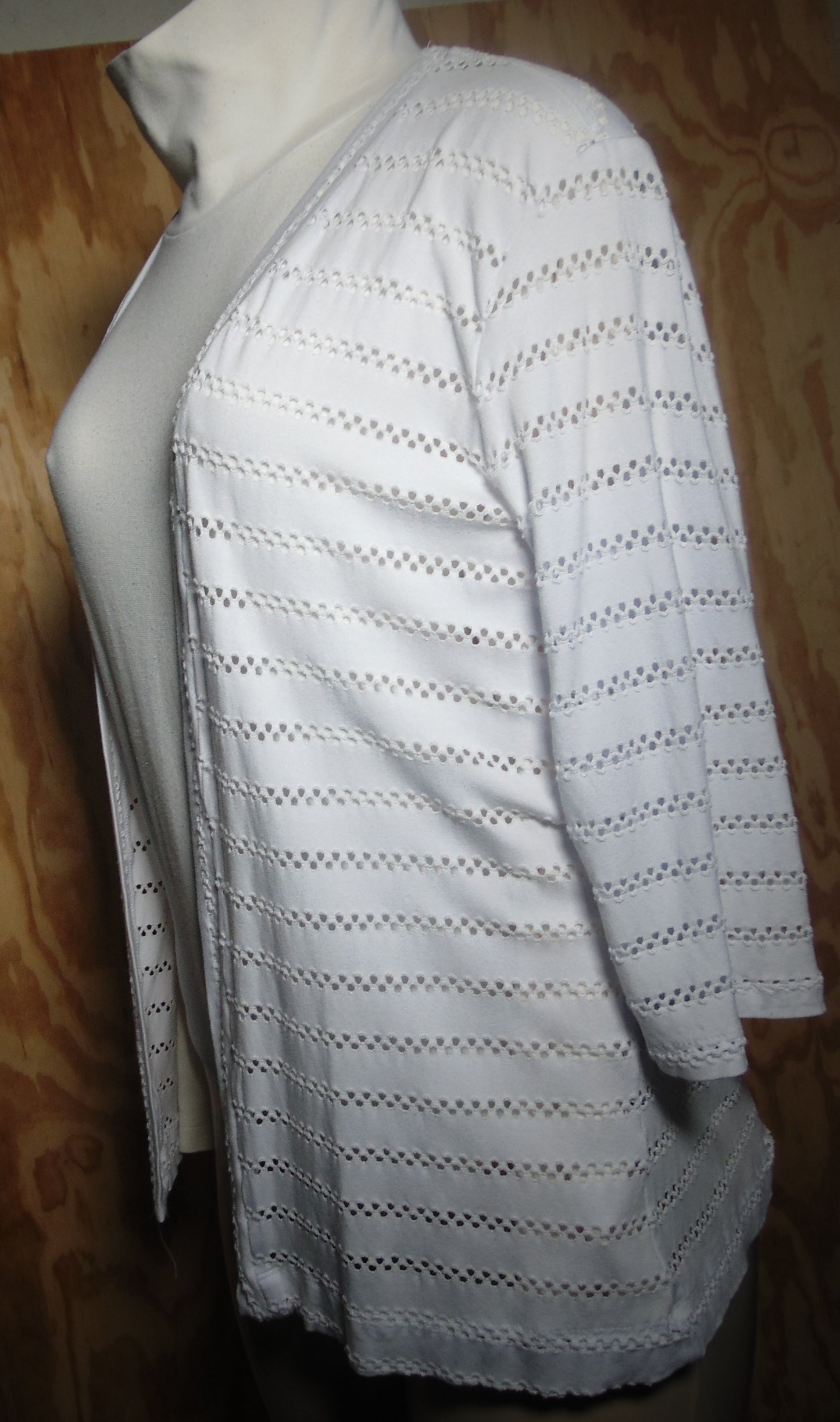 Premise White  Womens Open Front Cardigan Small