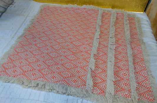 Target Fabric Fringe Edge Placemat Set Of 4 Orange Tan