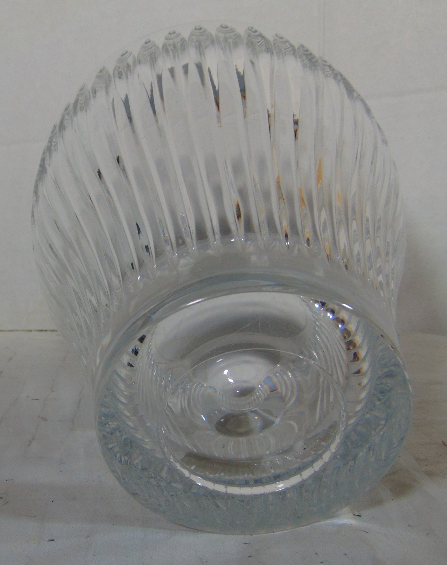 Lead Crystal Clear Large Bowl