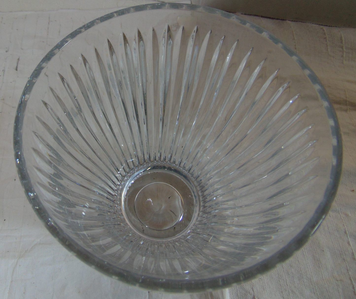 Lead Crystal Clear Large Bowl