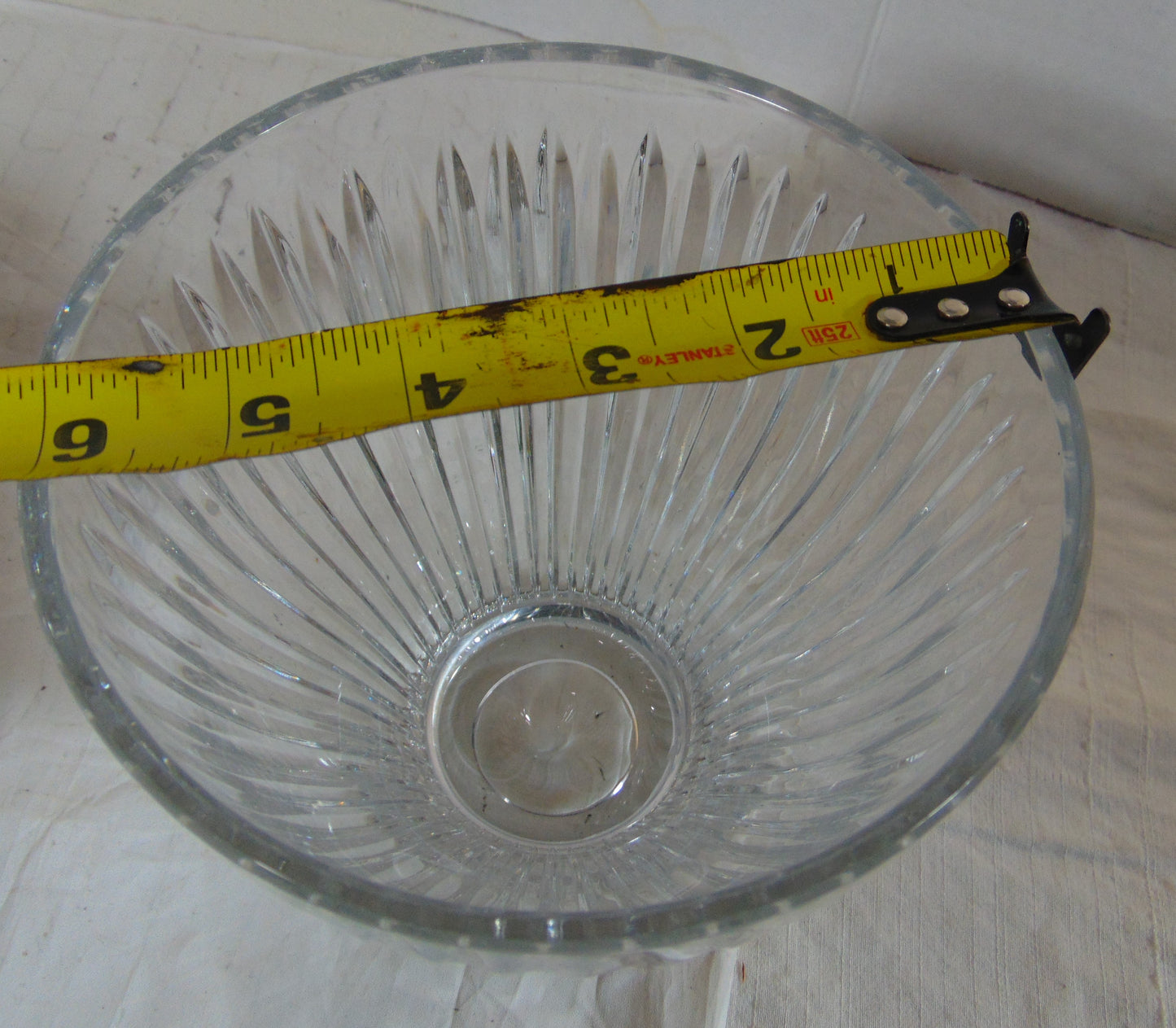 Lead Crystal Clear Large Bowl