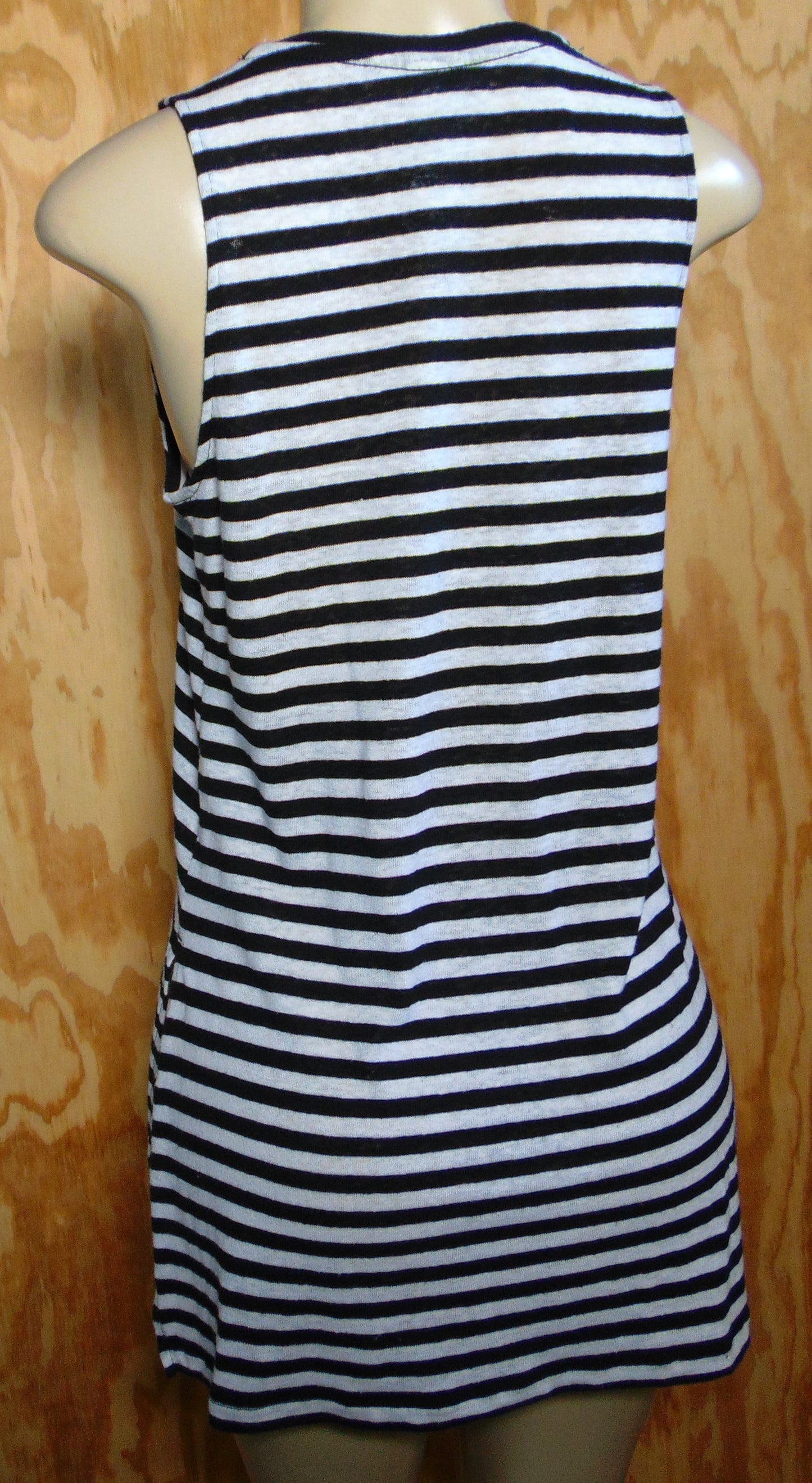 Time And Tru Stripe Long Tunic Sleeveless Small