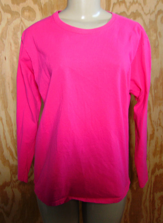 Gildan Pink Sweatshirt Casual Top Large