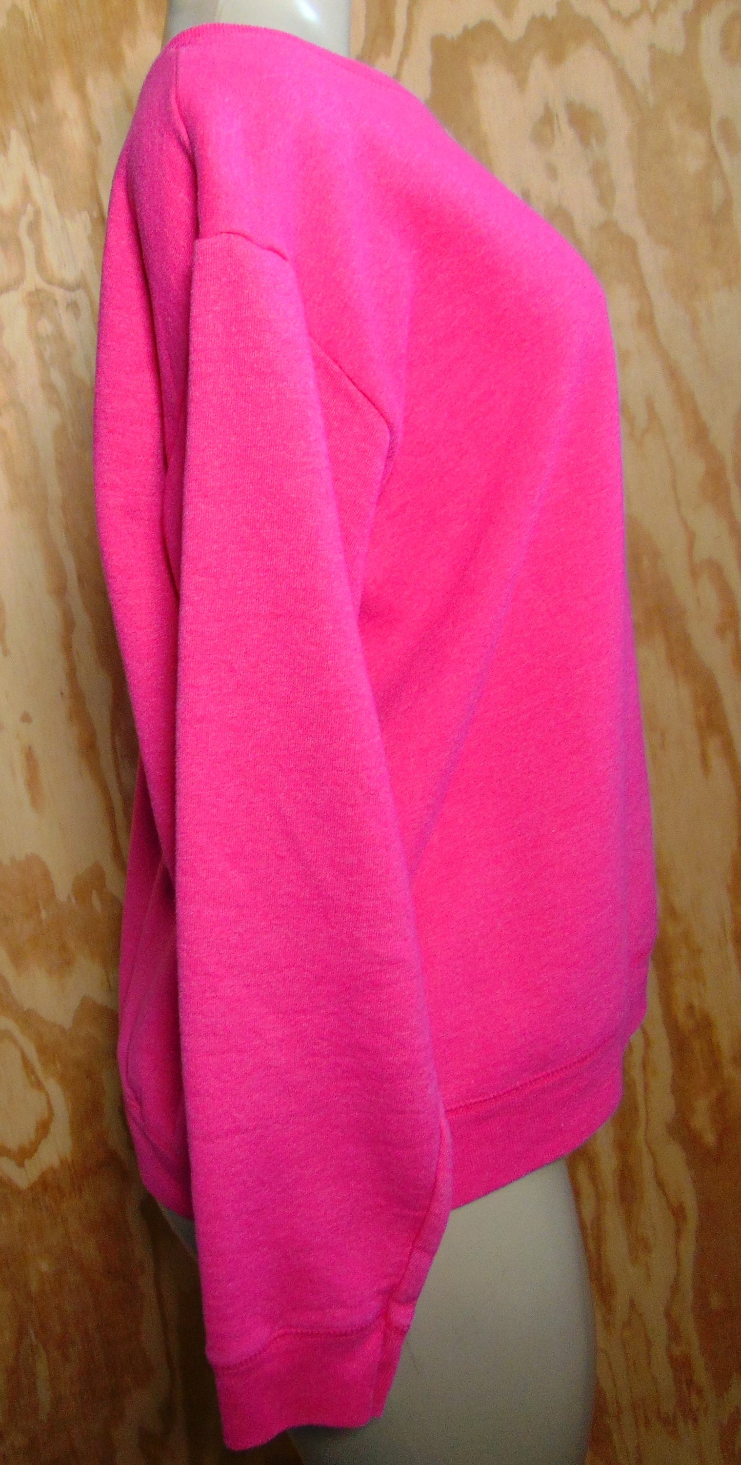 Large Pink Sweatshirt Athletic Casual Top Large