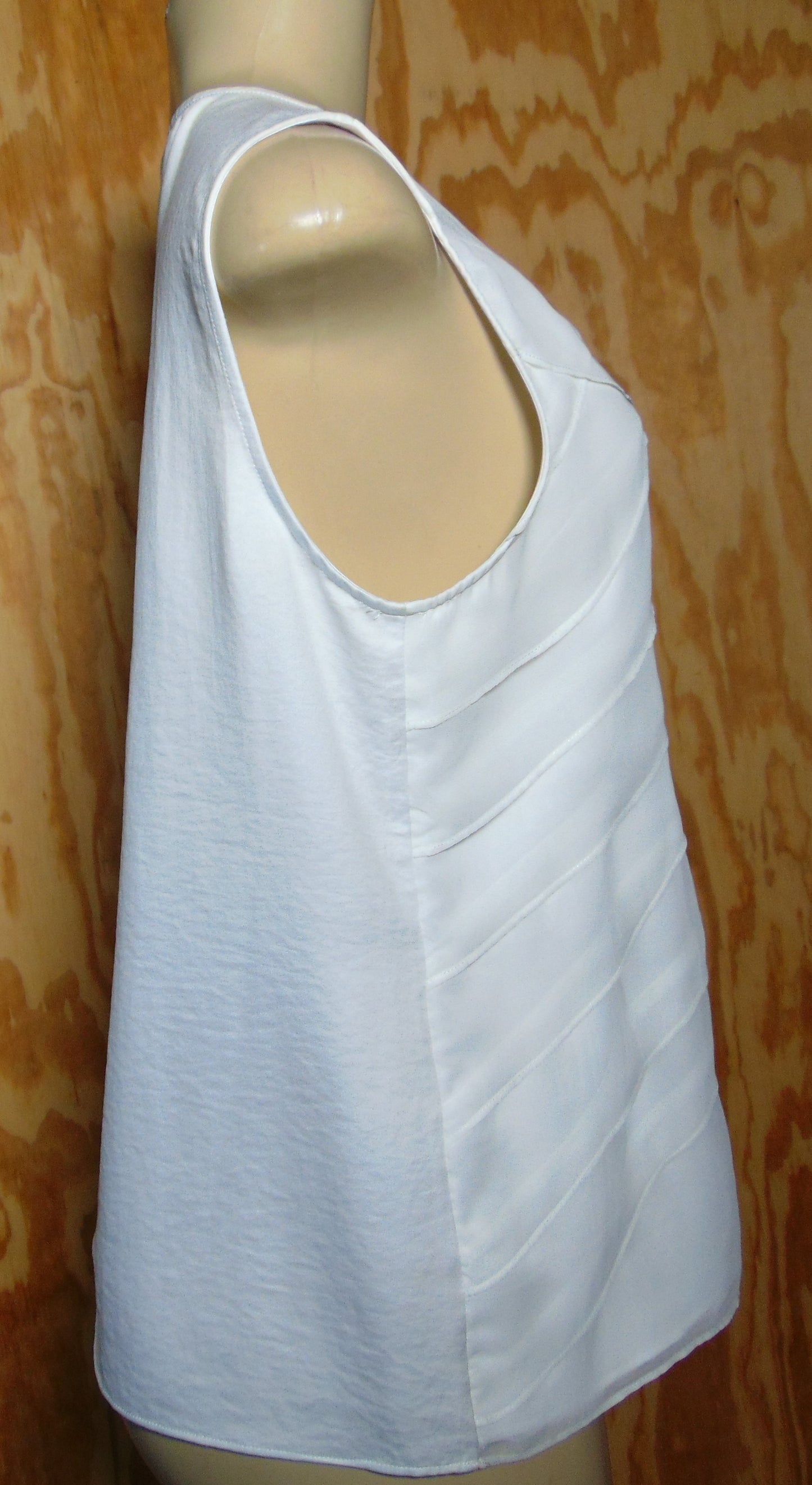 Chico White Linen Sleeveless Tank Cami Size 1