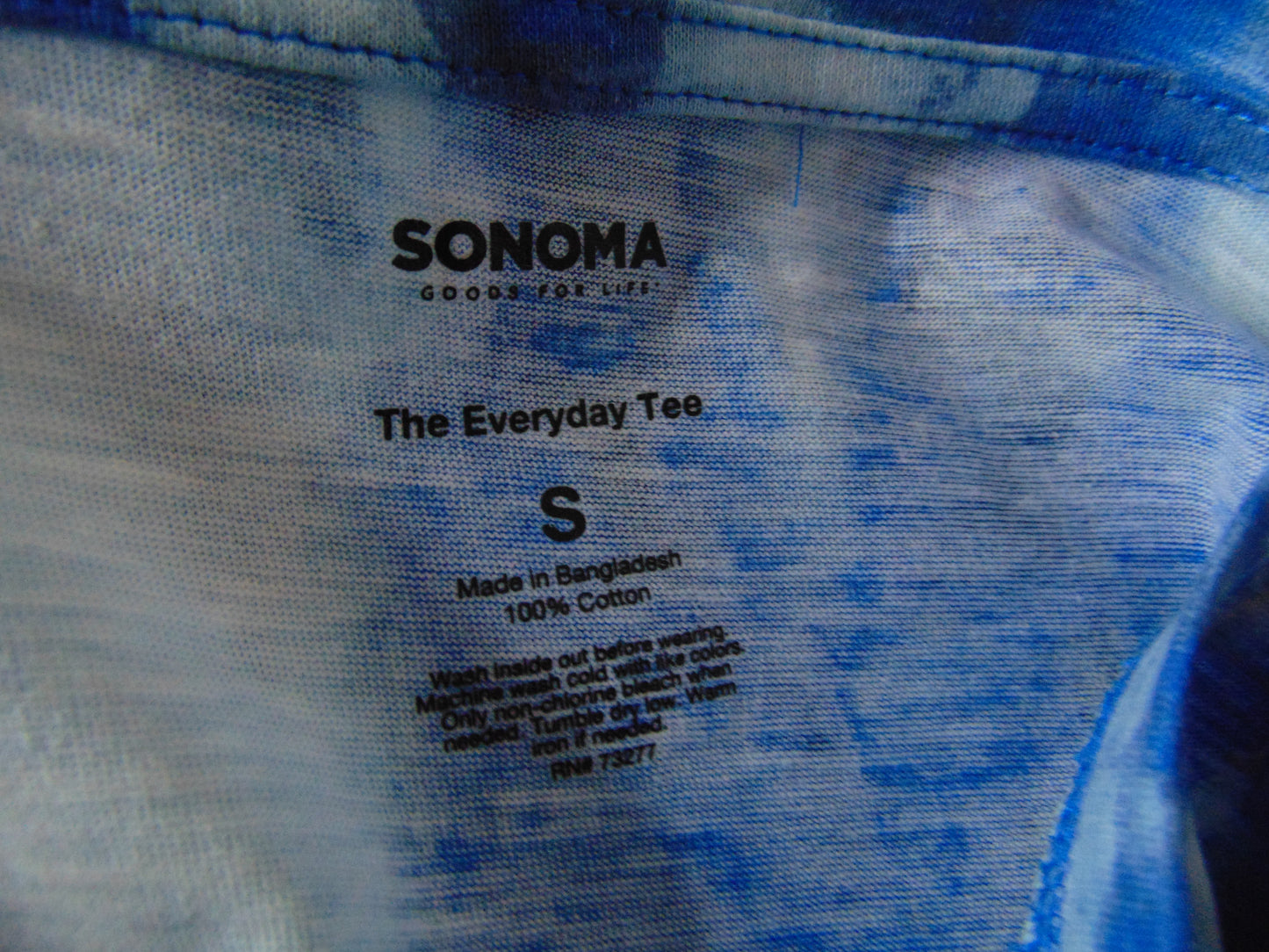 Sonoma Tie Dye Multicolor T-Shirt Short Sleve Pullover Top Small