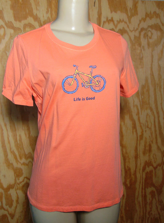 Life Is Good Orange Graphic T-Shirt