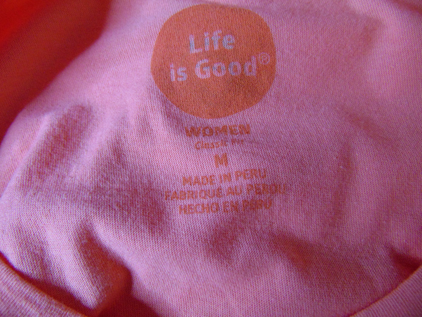 Life Is Good Orange Graphic T-Shirt