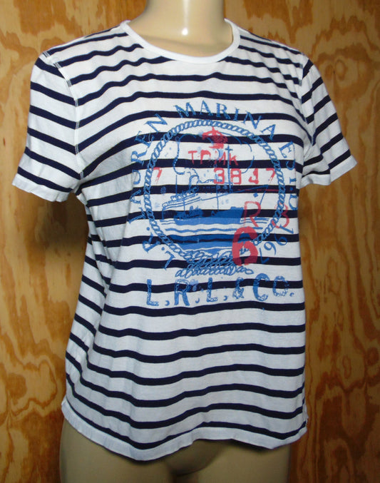 Stripe Graphic Short Sleeve T-Shirt