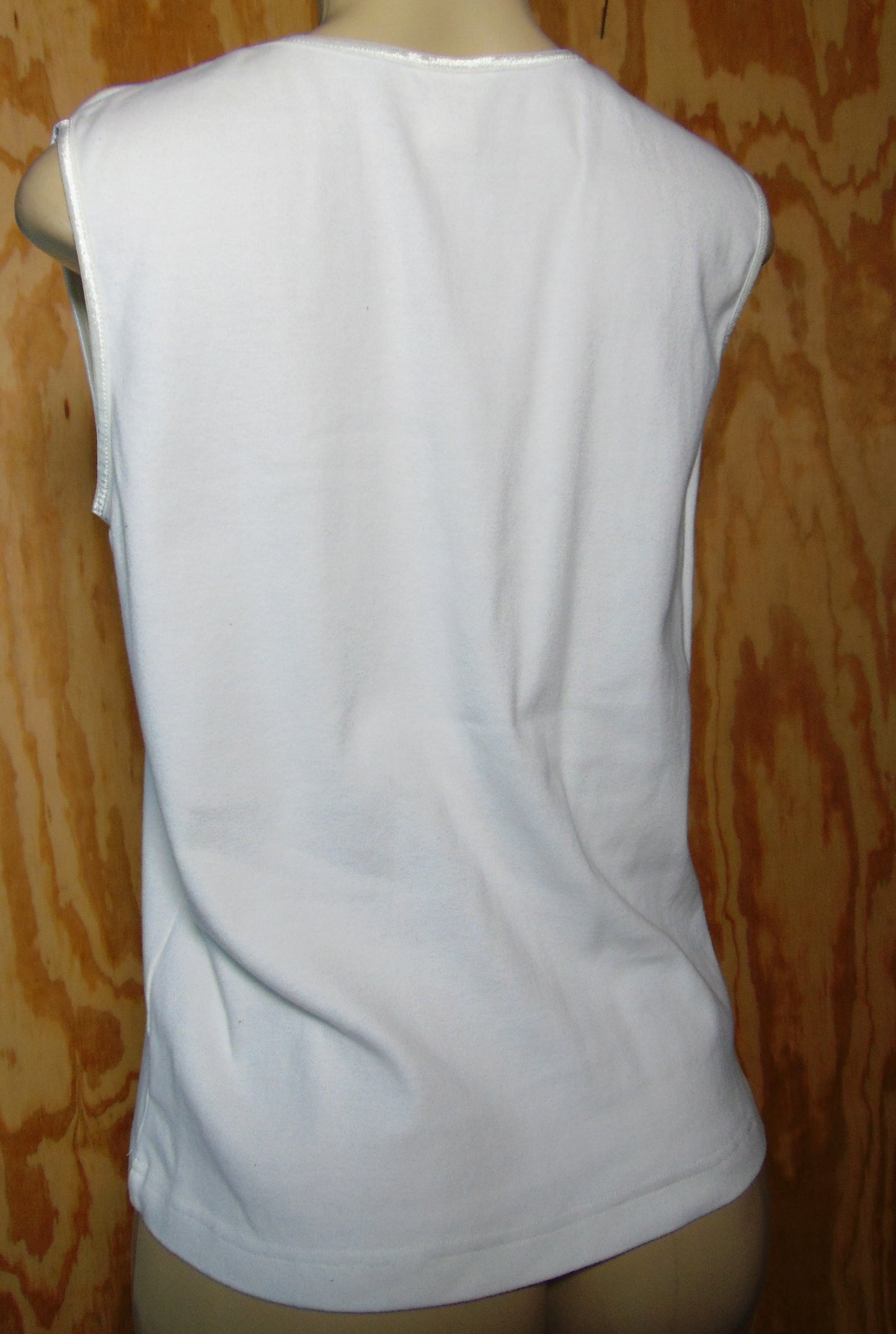 Christopher Banks White Graphic Tank Sleeveless