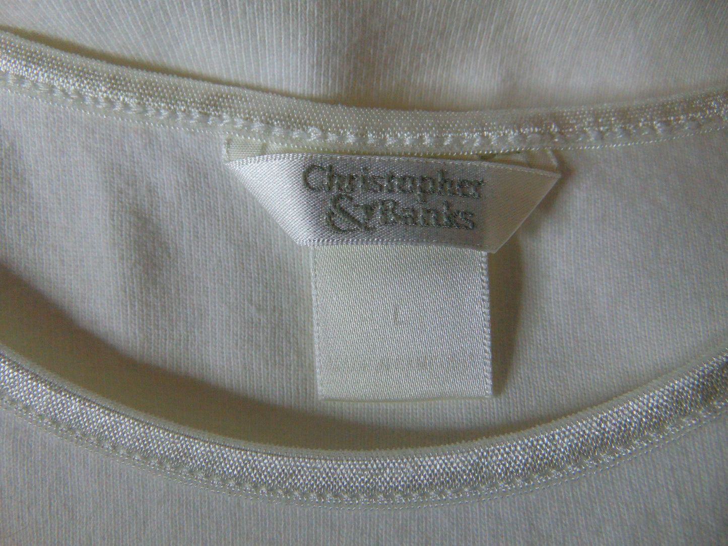 Christopher Banks White Graphic Tank Sleeveless