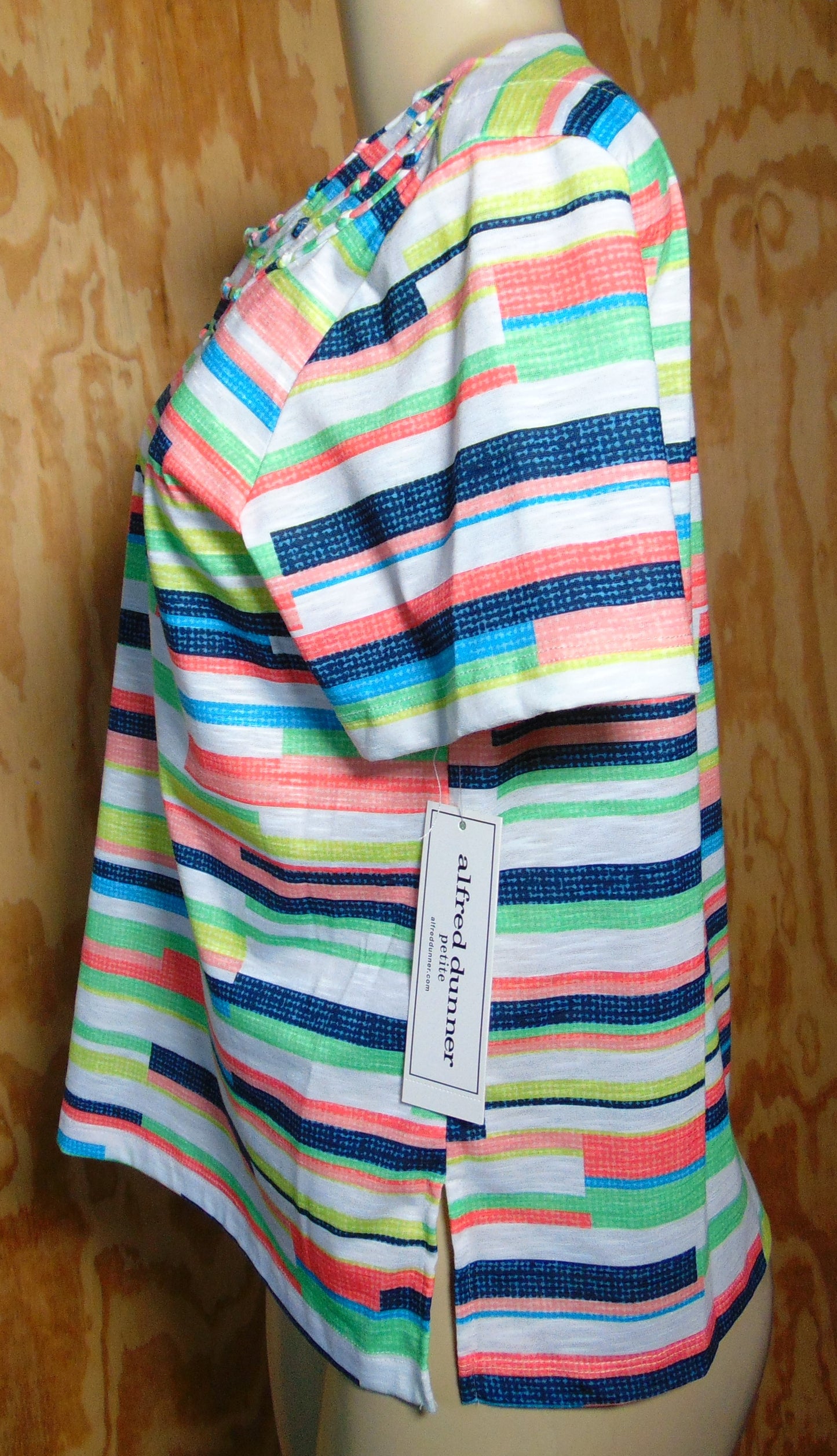 Alfred Dunner Colorful Stripe Tank