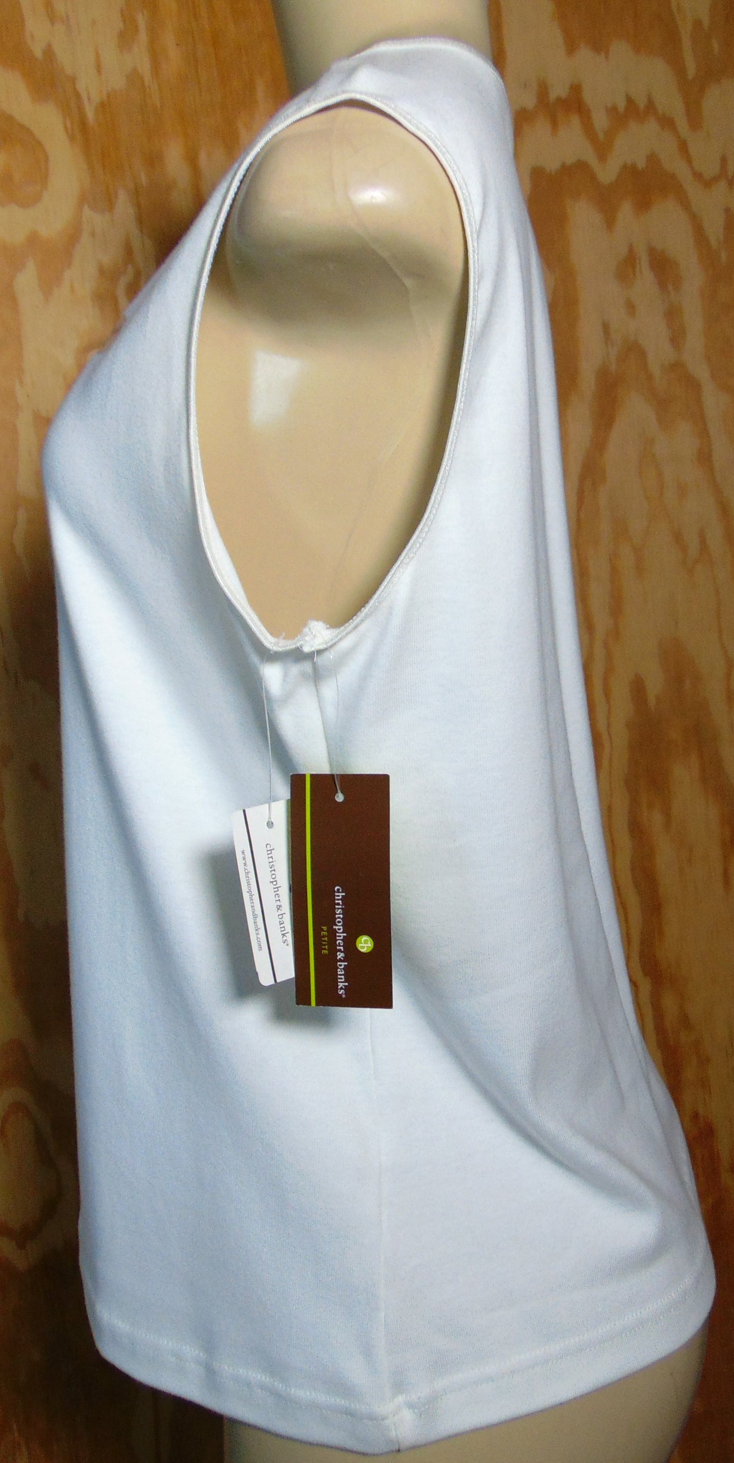 White Sleeveless Tank