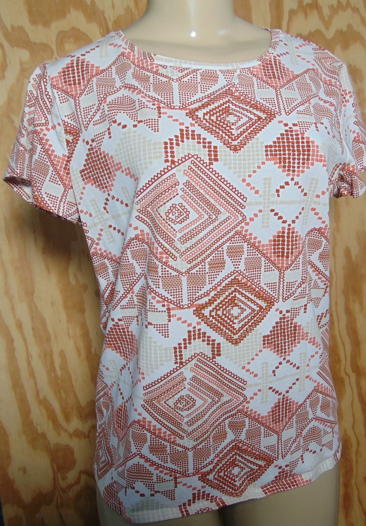 Preswick Moore Geometric Print Tank Medium