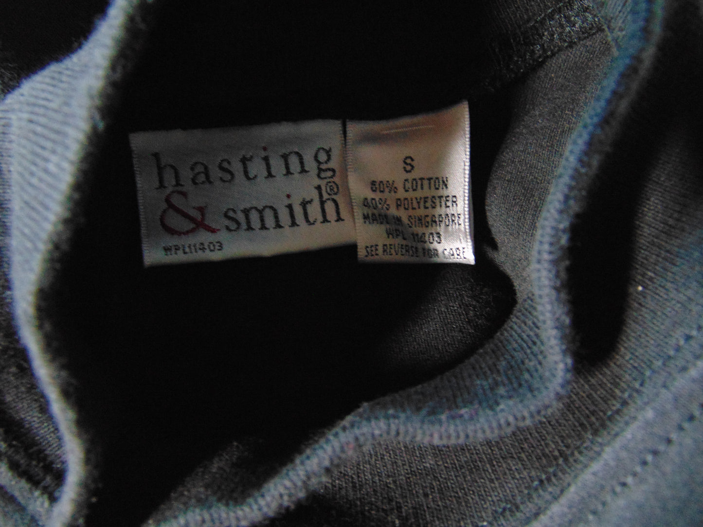 Hasting & Smith Black Mock Neck Tunic Medium