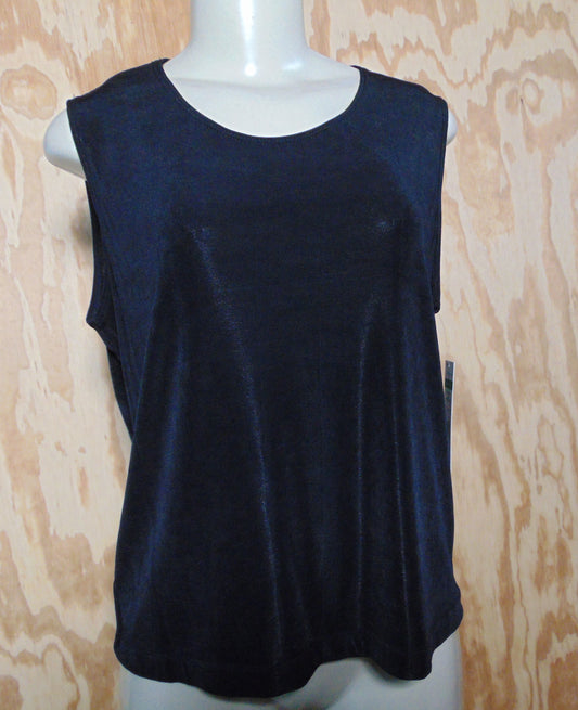 Laura Ashley Petite Black Sleeveless Tank PL