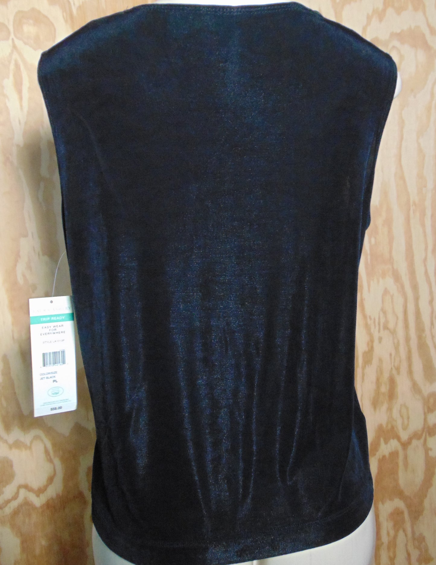 Laura Ashley Petite Black Sleeveless Tank PL